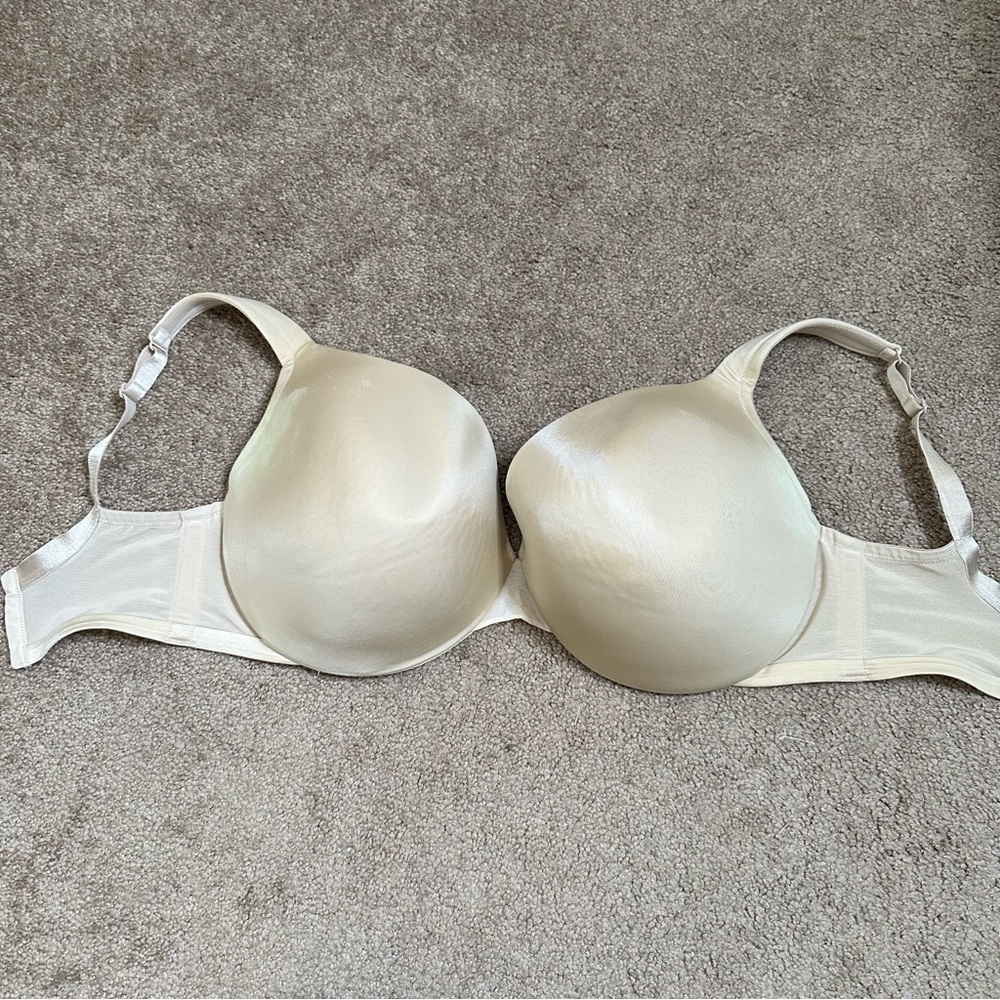 Cacique Two Tan Beige Bras Size 38F NEW WITH TAGS